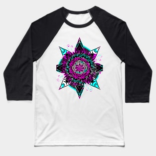 Psychedelic Mandala Baseball T-Shirt